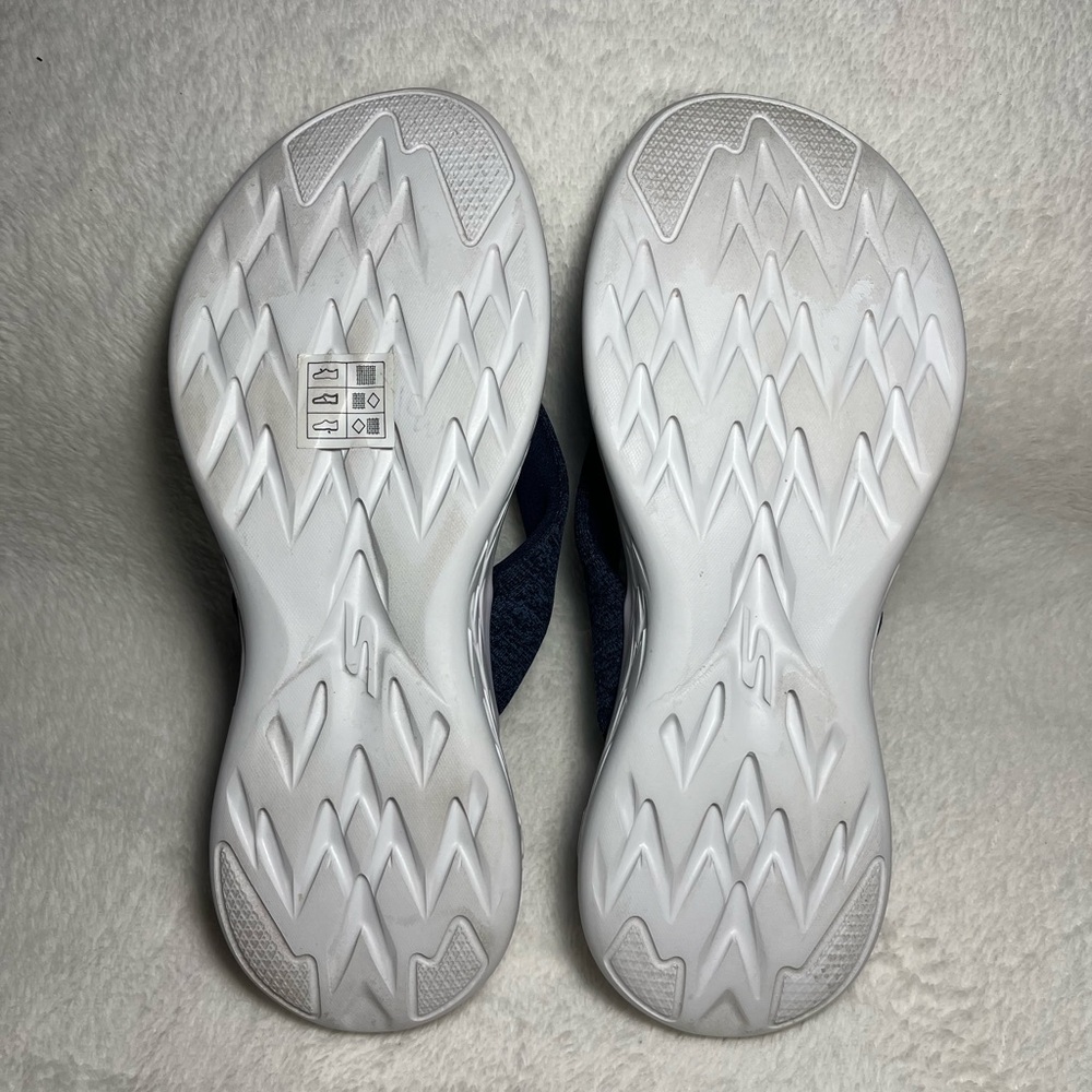 Skechers Goga Max Blue Women’s‎ Flip Flop Sandals Sz 7 - Picture 6 of 6